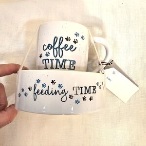 2/$20 Nwt Pet Bowl 14oz Mug Set
